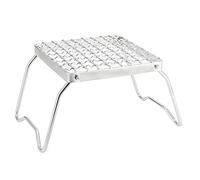 Whltzf Folding Stainless Steel Grills Grate Picnics Stove Campfire Stand Grid Camping With Foldable Leg Folding Grill Heavy Duty Cooking Over Pit Outdoor Wood Grill