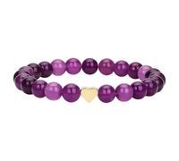 Whltzf Glossy Round Crystal Bead Love Charm Stretch Fashion Jewelry For Casual Or Formal Occasions Outdoor Activity Stretch