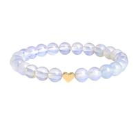 Whltzf Glossy Round Crystal Bead Love Charm Stretch Fashion Jewelry For Casual Or Formal Occasions Outdoor Activity Stretch