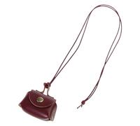 Whltzf Modern Leather Necklace With Coin Purse Headphone Bag Pendant Collarbone Chain Hanging Neckchain For Women Girls Fashionable Pendant Necklace