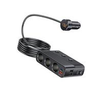 Whltzf Multiple Port 128W Car Charges Adapter Large Power Vehicle Charges Supports Fast Charging For Phones Tablets Laptops Overcharge Protections