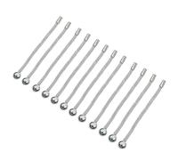 Whltzf Multipurpose Silver Metal Rods Pendants 12 Pieces Set Craft Supplies For Handmade Earring And Necklace Creation Beading Accessories