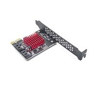 Whltzf PCIE 1X GEN3 To SATA3.0 Full Speed Expansion Card 2 Port 6Gbps Transfer Expansion Hard Disk JMB582 Chip Expansion Card Full Speed Data Transfer
