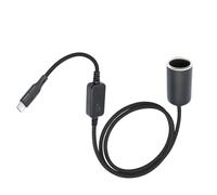 Whltzf Portable 5V USB C To 12V Car Socket Converter Cable Power Adapter Cord For Dashcam Car Fan LED Light High Efficiency Power Converter
