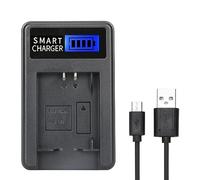Whltzf Portable LCD Screen Display USB Camera Battery Chargers For 13L G5X G7X G7X Mark G9X Cameras Power Supply Outdoor Battery