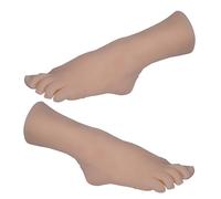 Whltzf Practical Printed Foot Mannequin for Visual Merchandising Art Reference Natural Bone Texture Sturdy Bottom Designs Female Foot Model for Photography
