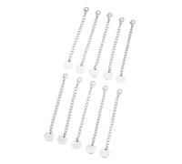 Whltzf Sophisticated Stainless Steel Jewelry Extenders Pack Of 10 Quick Connecting Design For Necklace Anklet Individualized Jewelry Adjustment Chain
