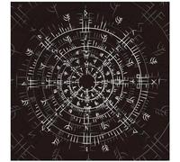 Whltzf Square Flannelette Tarot Cloth Board Game Pad Astrological Oracles Pad Table Cover Card Mat Divinations Tablecloth Tarot Spread Cloth