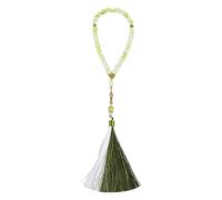 Whltzf Sturdy Glass Prayer Beads With Colorful Tassels Unique Bangles For Religious Practices And Everyday Styles Sturdy Woven Tasbih
