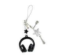 Whltzf Trendy Music Note Keychain With Headphone Charm Lightweight Phone Lanyard For Backpacks Gifts & Travel Essentials