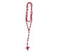 Whltzf Unique Handwoven Crossing Knot Rosary Chain Stylish Cotton Necklace Jewelry Accessory For Spiritual Peace Daily Use Fashionable Accessory