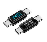 Whltzf USB C Adapter 40Gbps Fast Charging With LED Display 140W Output 8K60hz Video Transfer For Efficient Device Charging Type C Connector