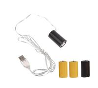 Whltzf USB To C Cell And LR14 C Battery USB Power Supply Replace 4.5V 3V LR14 C Cell Battery Battery Power Supply Adapter