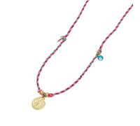 Whltzf Vibrant Cotton Rope Choker Necklace Elegant Cotton Rope Choker Necklace With Protective Peppers Devil Eye For Ladies Travel Accessory Jewelry