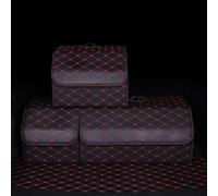 WHLXQ Car Boot Organiser for BMW Mini Cooper S R50 R52 R53 R55 R56 R57 R58 R59 R61, Multifunctional Vehicle Folding Cargo Storage Box Car Accessories, Durable Large Volume,Black and Red-M