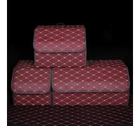 WHLXQ Car Boot Organiser for BMW Mini Cooper S R50 R52 R53 R55 R56 R57 R58 R59 R61, Multifunctional Vehicle Folding Cargo Storage Box Car Accessories, Durable Large Volume,Red-M