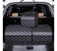 WHLXQ Car Boot Organiser for Ford Ka Mk2, Multifunctional Vehicle Folding Cargo Storage Box Car Accessories, Durable Large Volume,Black-M