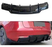 WHLXQ Car Rear Bumper Diffuser For Tesla model 3 2019-2023, Rear Lower Lip Diffuser Chassis Anti-Crash Protector, Car Accessories