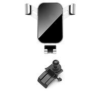 WHLXQ Compatible with Cadillac XT5 XT6 2016-2021, Car Phone Holder Gravity Support Compatible with Iphone and More Smartphones,3-Silver