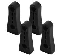 WHLYQF 4 Pcs Car Door Lock Shock Absorber, Universal Flexible Door Lock Protector, Compatible with Audi A7 S7 RS7 4G8,1-Black