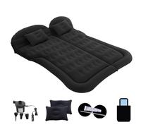 WHLYQF Car Air Mattress for Land Rover Range Rover Vogue, Camping Sleeping Air Bed with Adjustable Back Seat 6 Independent Airbags Flocking PVC,B/Black