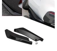 WHLYQF Car Rear Bumper Lip Diffuser, For Peugeot 208 II / 208 I / 208 GT/e-208 P21 A9 CC CA 2012-2023 Auto Side Fender Skirt Splitter Canard Protector Wrap Angle Spoiler Rear Lip,A-Schwarz