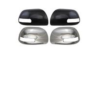 WHLYQF Rearview Side Mirror Cover Wing Cap Exterior Door Rear View Case Trim, Compatible with Toyota Hilux Vigo AN10 20 30 2011-2015,Carbon Look-with Light