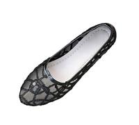 Whmowvn Mary Jane Women's Leather Ballerinas Elegant Comfortable Dress Shoes Closed Bridal Shoes Low Shoes Slip On Flat Shoes Lightweight Breathable Slippers Stylish Boat Shoes Sexy Mother Shoes