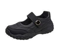 Whmowvn Women's Flat Shoes Elegant - Mary Jane Buckle Slippers Closed Low Shoes Platform Flat Shoes Soft Comfortable Boat Shoes Lightweight Mother Shoes Flex Casual Shoes Allta Women's Sandals, black