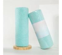 WHMWT Reusable Microfiber Cleaning Wipes - Household Kitchen Cloth Rolls, 20 Sheets Dish Rags, Eco-Friendly Wash Paper Replacement(Blue,2rolls)