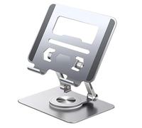 Whnbuij Aluminum Alloy Rotating Stand - Portable Lazy Aluminum Alloy Mobile Phone Holder - Rotating Folding Computer Lifting Bracket Laptop Holder for Desk