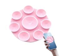 Whnbuij Back of Phone Suction Grip | Non Slip Suction Cup Phone Mount | Light Safe Sticky Holder with Strong Adhesive Attachment for Home Mirror Family Friends Stuff