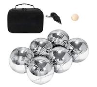 Whnbuij Bocce Ball Set - Steel Lawn Game Kit | Complete Outside Recreational Boules Set, Classic French Toss Balls for Yard Games Beach Trips Picnics and Family Fun