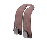 Whnbuij Car Headrest Hooks, Universal Organizer in Double Metal and PU Leather, Hook for Car Headrest | Road Travel Daily Driving Summer Camping Commute Picnic Vacation Outdoor