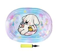 Whnbuij Cat Water Play Mat,Sensory Cat Water Toy - Inflatable Rectangle Thickened Foldable Cooling Interactive Exercise Pad for Dogs, Kitty, Indoor Outdoor Use