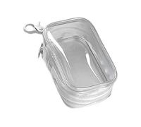 Whnbuij Clear Bag - Compact Transparent Storage, Travel Accessory | Portable Keychain Pouch, Organizer for Toiletries, Makeup, or Electronics, Clear Bag for Travel, Everyday Use, o