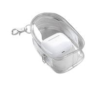 Whnbuij Clear Bag - Compact Transparent Storage, Travel Accessory | Portable Keychain Pouch, Organizer for Toiletries, Makeup, or Electronics, Clear Bag for Travel, Everyday Use, o
