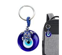 Whnbuij Devil's Eye Keyring, Evil Eyes Keyring, Blue Eyes Design, Scratch- , Smooth Keyring, Lucky Symbol for Backpacks, Handbags, Handbags, Sea turtle, Siehe Beschreibung