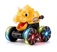 Whnbuij Dinosaur Car Toy | Interactive Lcar Toy Model With Light - Press-To-Control Dinosaur Vehicle With Light | for Kids Toddler Boys Children Birthday Christmas Parties Children's Day New Year