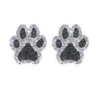 Whnbuij Dog Paw Print Stickers - 2 Pack Bling Rhinestone Car Decals, Sparkly Crystal Paw Prints | Adhesive Glitter Dog Paw Stickers, Paw Print Vinyl Decals for Car Bumpers windowss and Laptop Decor