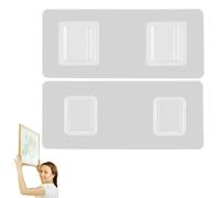 Whnbuij Double Sided Wall Hooks: Waterproof Hook, Seamless Strong Tab | Invisible Wall Mounting Solution for Home Office Glass Door, Versatile Fastener for the