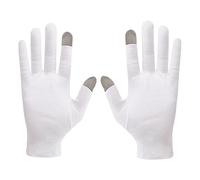 Whnbuij Gloves Touchscreen Cotton - 2 Pairs Cotton Gloves, Touch Screen Anti Slip Lightweight Gloves | Gloves Drry Hands Spa Hand Care, Gloves for Adults Repair Rough Cracked Dry Chapped Hands Skin