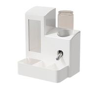 Whnbuij Hamster Water Dispenser,Hamster Snack Dispenser - Spill-Proof for Guinea Squirrel Gerbil Hedgehog Living Room Bedroom Outdoors Indoors