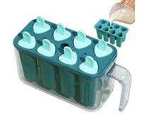 Whnbuij Ice Cube Mould - 8 Reusable Silicone with Practical Frozen Tray | Sticks for Home Kitchen Party Bar Yogurt Juice