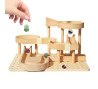Whnbuij Marble Track - Premium Durable Running, Versatile Games, Learning Fun Wood, Maze Game With Toys | Multipurpose Outdoor Indoor Utility