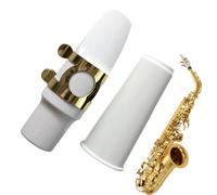 Whnbuij Mouthpiece for Saxophone - Woodwind Instrument Mouthpiece with Ligature and Cap - Sound Developer for Beginner, Student, Musician