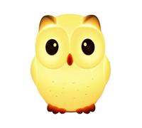 Whnbuij Silicone Night Light Owl Lamp Soft Glow | Animal Night Lamp for Bedroom, Decorative Gift for Bedroom, Sweet Desk Lamp,
