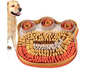 Whnbuij Snuffle Mat for Dogs, 49 x 49 cm, Puzzle Game for Spiritual Stimulation, Pet Feeder Mat for Indoor and Outdoor Playing in the Living Room for Puppies and