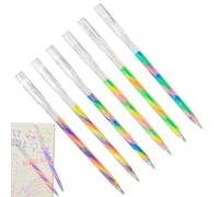 Whnbuij Sparkly Gel Pens - 6 Fine Point Colors, Rainbow Gradient Pens | Highlighting Markers Colors Pens, Comfortable Grip Colored Pencils for Paintings, Drawing, Coloring, Adult, Kids, Artists