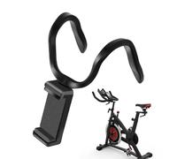Whnbuij Treadmill Phone Mount - Rotating Handlebar Smartphone Stand | Adjustable Smartphone Bracket with Hose Design, Foldable Cell Cradle for Elliptical Bike Car Wheel Shopping Trolley